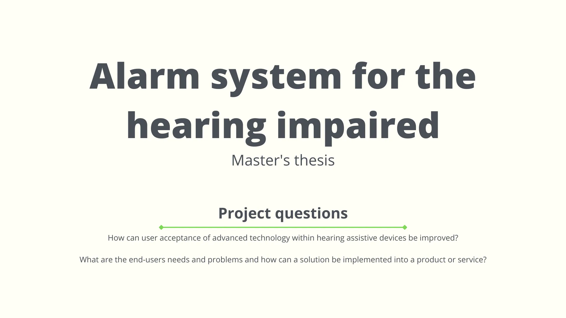 Alarm system for the hearing impaired