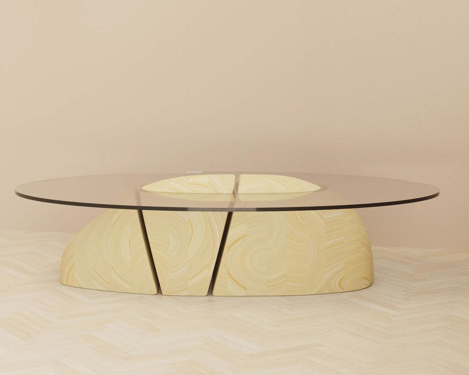 Lounge Table in Damaged Spruce – Exploring Meaningful and Sustainable Design